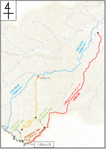 八溝山遊歩道マップ